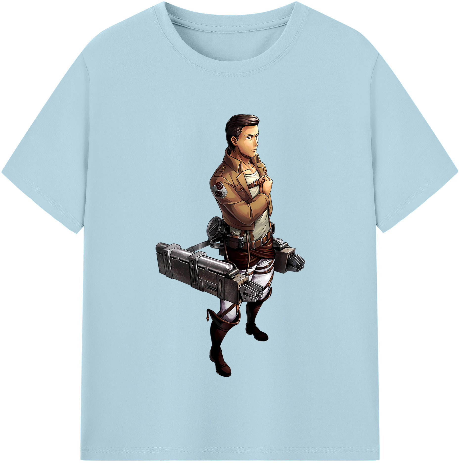 （画像用） 進撃の巨人 Attack on Titan 綿100％半袖Tシャツ（フロントプリント）